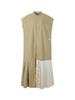 RECODE Half Pleats Shirt Long Dress_Rqdam23594Bex