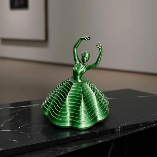 3D-печатная вращающаяся балерина, фиджет-игрушка, балетный спиннер, сенсорная игрушка, расширенная вращающаяся спираль, настольная игрушка для взрослых и подростков, снятие стресса