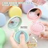 Air Cushion Comb Cute Candy Color Portable Folding Comb with Mirror Gentle Massage for Tangle-Free Hair