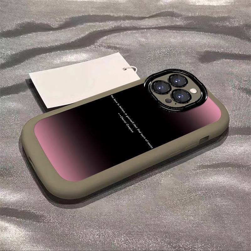 Подходит для чехла для мобильного телефона Apple 16promax Силиконовый пуховый чехол 15pm Высококлассный градиентный расписной iPhone14