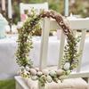 Artificial Easter Egg Garland Easter Flower Vines Garland Spring Wreath for Indoor Outdoor Home Spring Mantels Patio Porch
