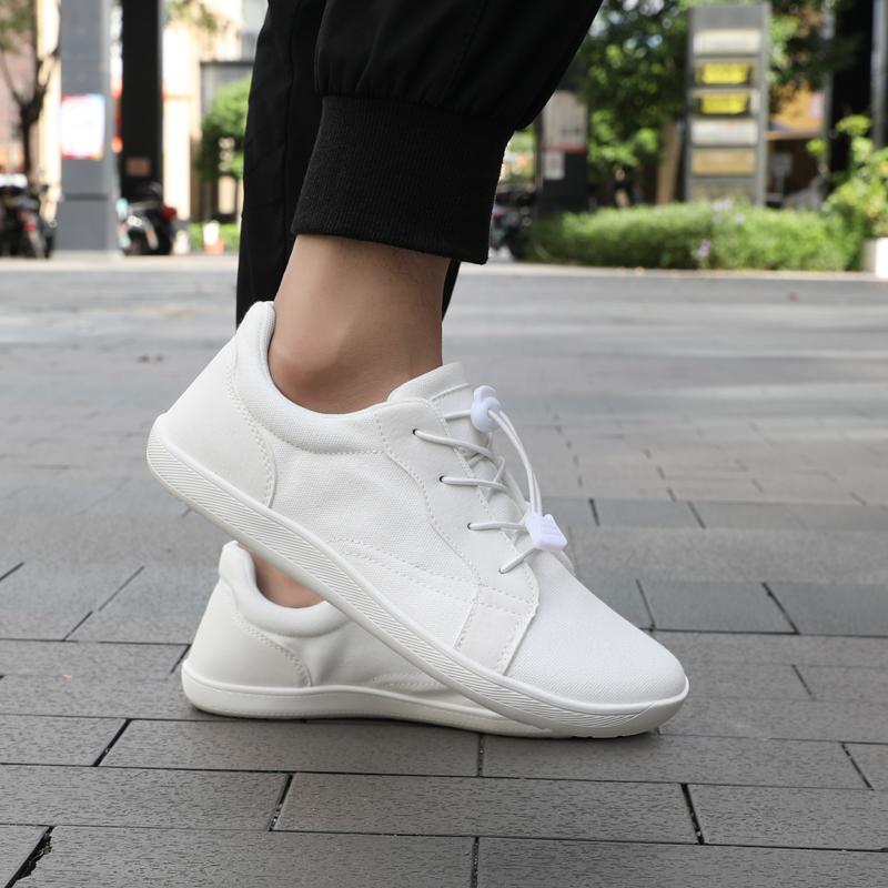 Мужские повседневные туфли на плоской подошве с широкими ладонями для вождения, женские ортопедические туфли, белые туфли для йоги и фитнеса, большой размер