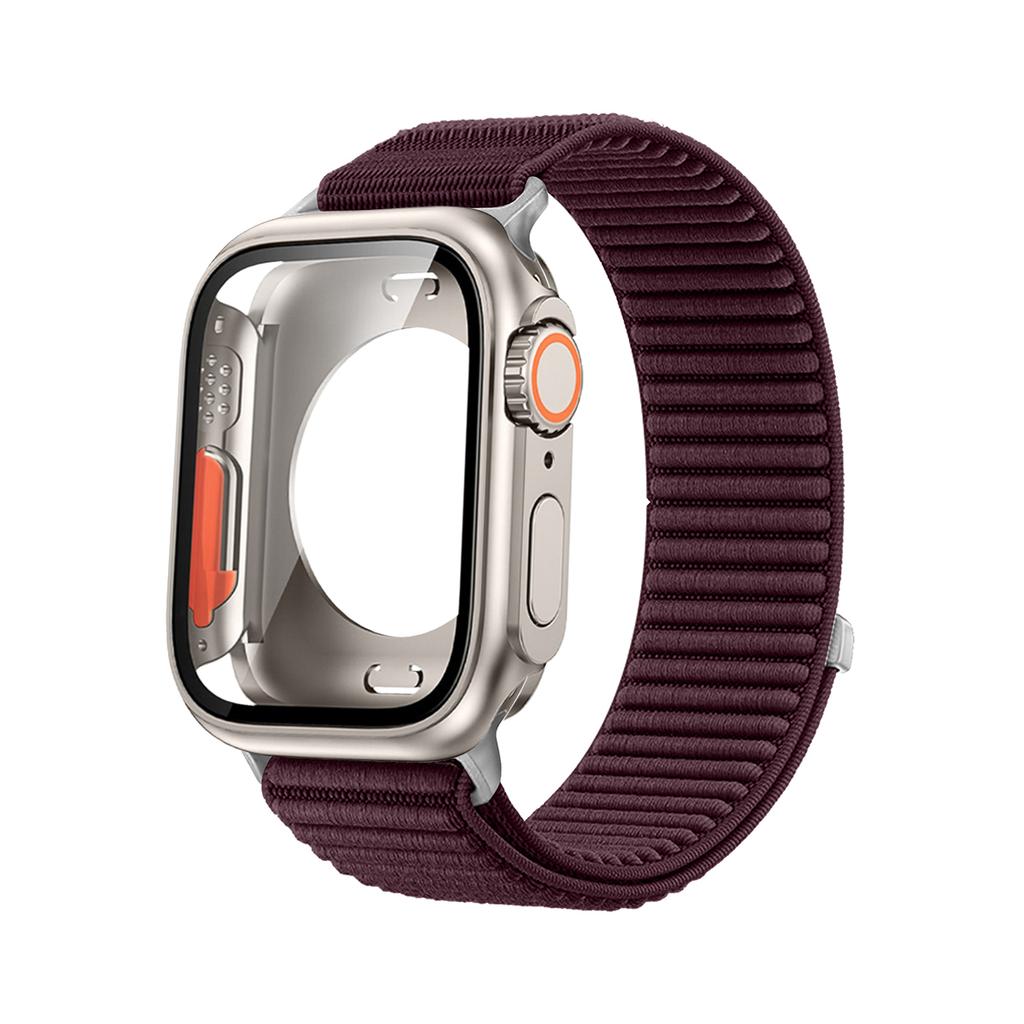 Чехол+Нейлоновый ремешок для Apple Watch 11 10 9 8 7 6 5 4 SE3/2/1 Защитное стекло Аксессуары для Iwatch 46мм 42мм 45 40мм 41мм 44мм