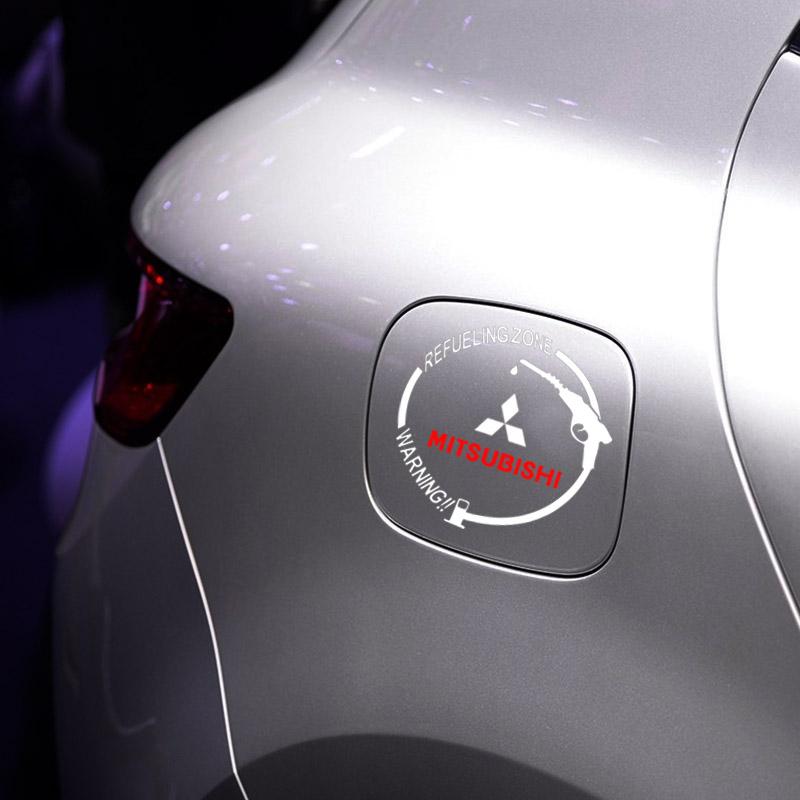 1Pcs Car Fuel Tank Cap Stickers Vinyl Fashion Decoration Decals For Mitsubishi ASX Lancer Pajero Outlander L200 Lancer EX Pajero