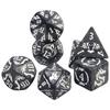 7pcs/set Polyhedral Dice Colored Marble Game Dice Playing for DND Role Playing Club Bar Entertainment Games