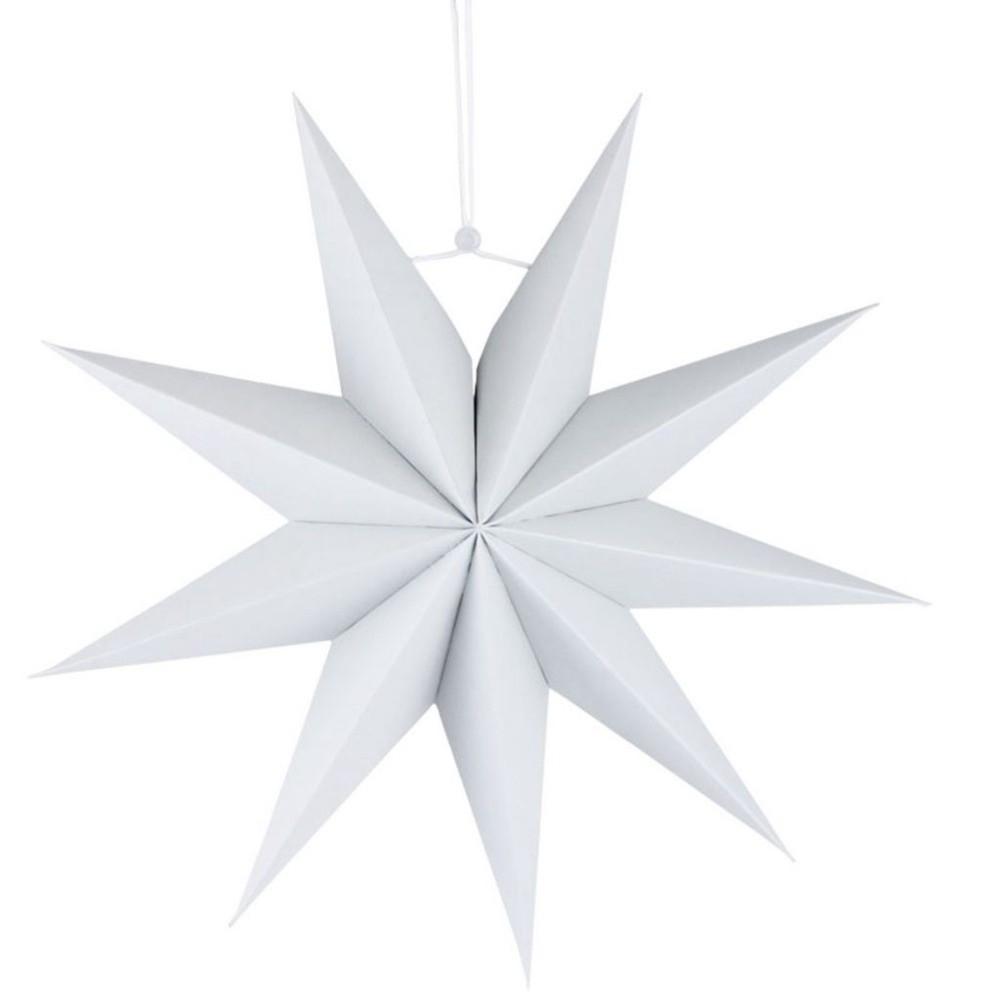 Nine Pointed Star Hanging Ornaments Hanging Paper Stars Paper Flower Crafts Party Decor