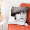 Rock Band U Pillow Case Silky Short Plush With Invisible Zipper Dustproof Sofa Cushion Cover For Home Decor