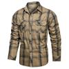 2024 Men's Cotton Plaid Long Sleeve Shirt - Spring/Autumn Casual Art Style