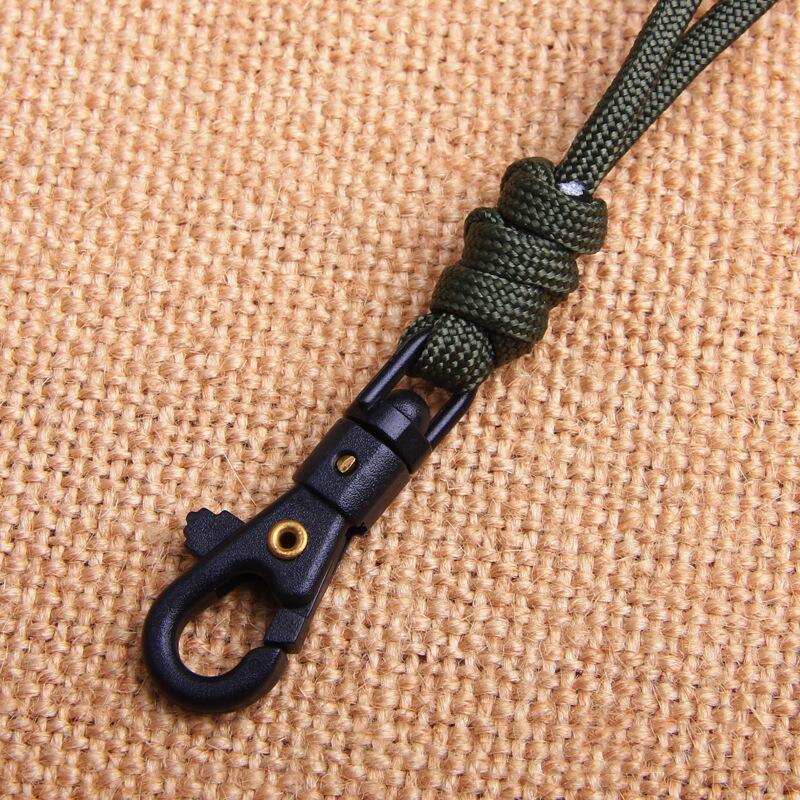 1PC Keychain Paracord Military Braided Nylon Lanyard With Plastic Buckle High Strength Parachute Cord Camping Equipment Kit