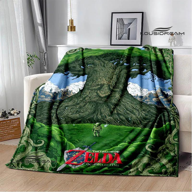 3D Z-Zeldas Cartoon blanket Warm Flannel blankets Soft and comfortable blanket Home Travel Blankets bed linings Birthday Gift