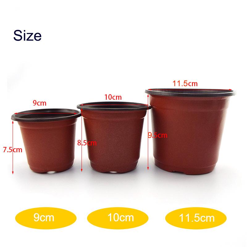 50pcs Plastic Nursery Pot Planter Pots Containers Plant Flower Starting Planting Tray Grow Box for Home Garden Supplies