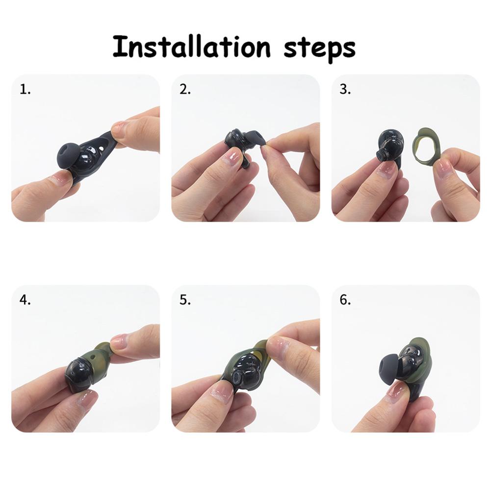 3 пары силиконовых насадок для наушников, чехлы для наушников, противоскользящие мягкие насадки, защита от царапин для Bose QuietComfort Earbuds II