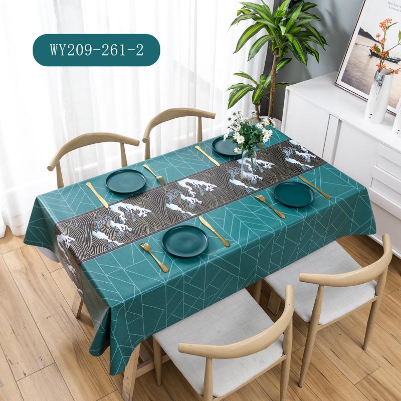 Скатерть и подставка под приборы из утолщенного ПВХ, термостойкая, водонепроницаемая, маслостойкая, не допускающая ожогов