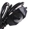 White/Black Lamp Power Cord W Dimmer Switch Ac 220V/110V Us Plug