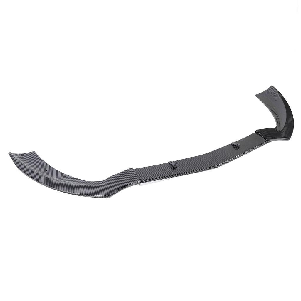 Front Bumper Lip Spoiler 3 Section Type Impact Resistant Upgrade Racing Look Bumper Lip Splitter Body Kit for CLA Class