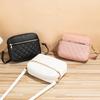 Small Square Rhombic Lattice Bag for Women Fashionable Crossbody Bags Feminine Portable Shoulder Bags