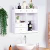 Bathroom Cabinet Wall Mounted Toilet Furniture Cabinet Wood-Plastic Cupboard Shelf Cosmetic Punching Free Cosmetics Storage Rack