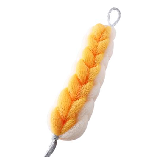 Bath Mesh 2 in 1 Shower Loofah Sponge Soft Exfoliating Bar Back Cleaning Tough Shower Mesh Bath Accessory
