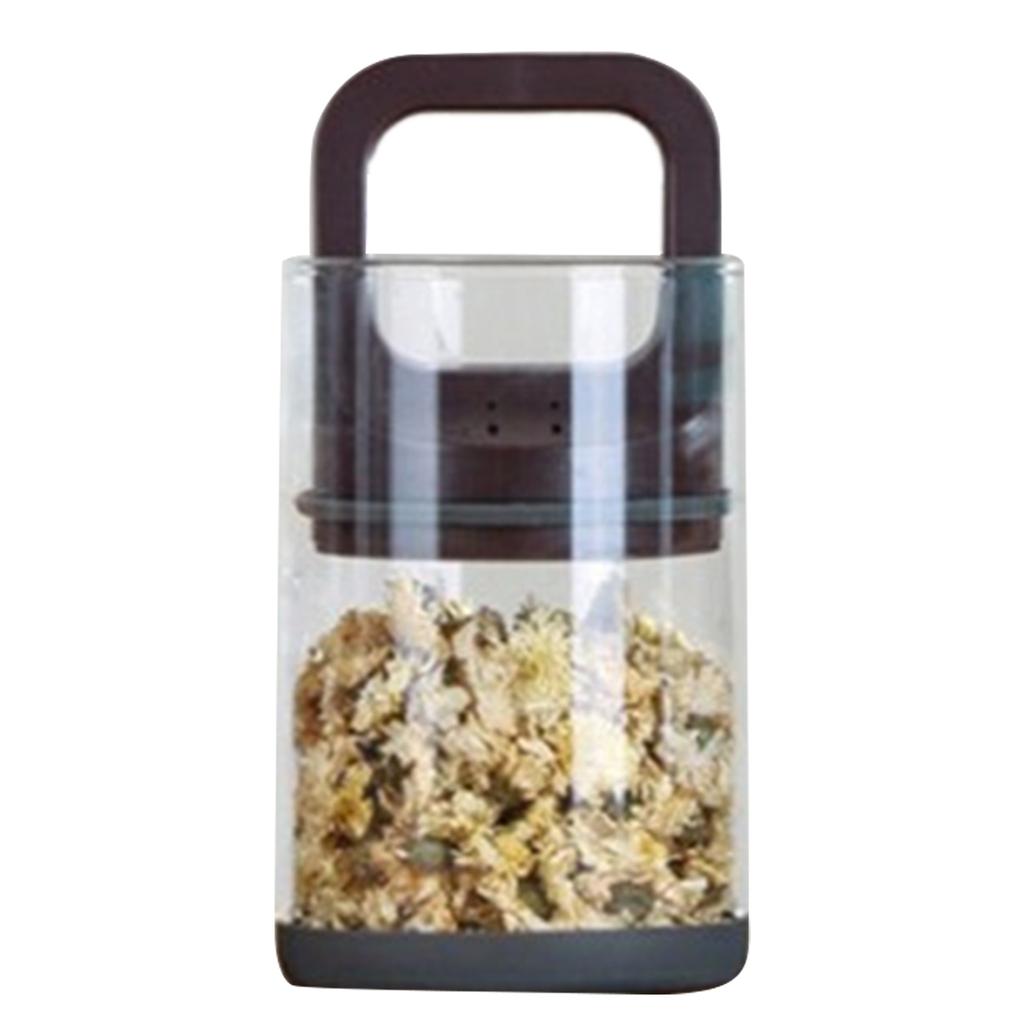 Innovative Canister Vacuum Storage Jar Container Glass Storage Jar with Vacuum Seal Lid Container for Food Preservation