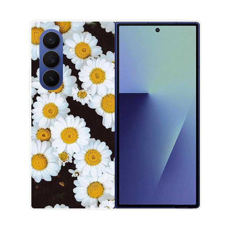 Прозрачный складной чехол для телефона Samsung Galaxy Z Fold 6 7 Прозрачная ударопрочная жесткая крышка из ПК для Samsung Z Fold7 Fold6 Чехол Capa
