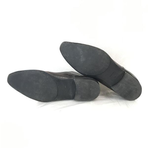 Сделано в Италии/HUGO BOSS/Кожаные туфли с удлиненным носком и гладким мыском/6.5/25.0-25.5/Коричневый/КОРИЧНЕВЫЙ/Деловые туфли(ИСПОЛЬЗОВАЛ)