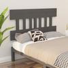 VidaXL Headboard Grey 203.5x3x81 Cm Solid Pine Wood 819142