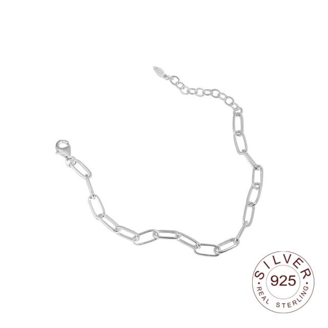 Минималистичные браслеты из стерлингового серебра 925 пробы с сердечками LOVE для женщин, новые модные винтажные ювелирные изделия ручной работы на день рождения, подарки