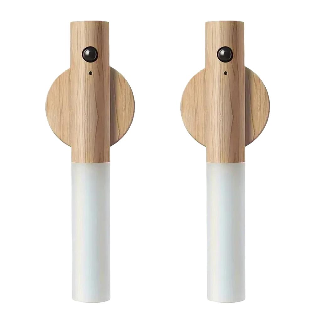 Светодиодный ночник с USB-зарядкой, интеллектуальной индукцией движения человека для прикроватной тумбочки, домашнего освещения шкафа, датчиком движения, светодиодной лампой