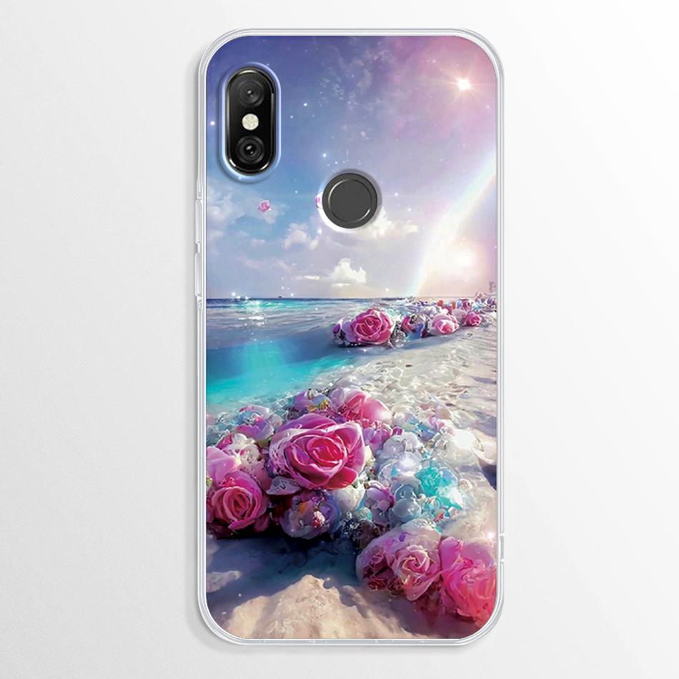 Чехол для Xiaomi Redmi Note 6 Pro Мраморный Прозрачный Мягкий ТПУ Задняя крышка Для Xiaomi Redmi Note 6 Note6 Pro Силиконовый Чехол Бампер Fundas