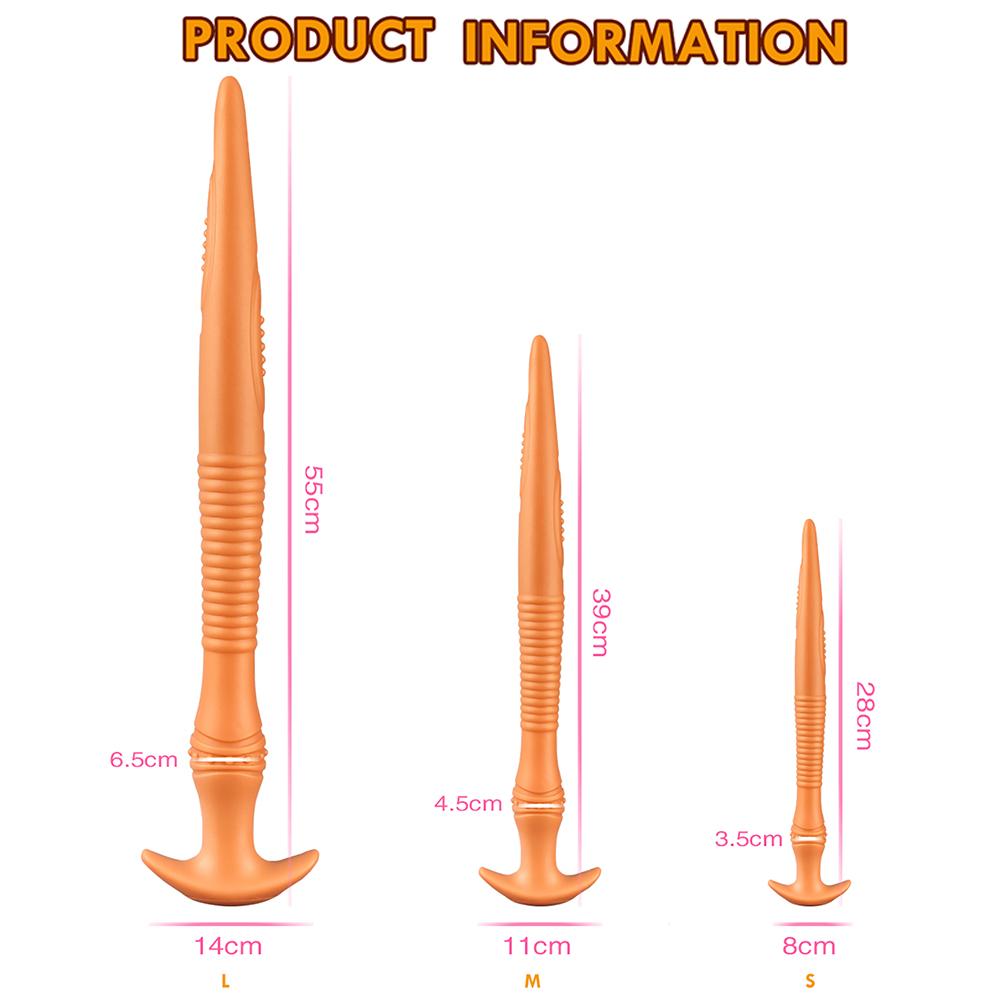 Супер длинный силиконовый анальный фаллоимитатор, огромный мягкий анальный анальная пробка, эротические секс-игрушки для взрослых для женщин и мужчин, расширитель ануса, большая анальная пробка, секс-игрушки