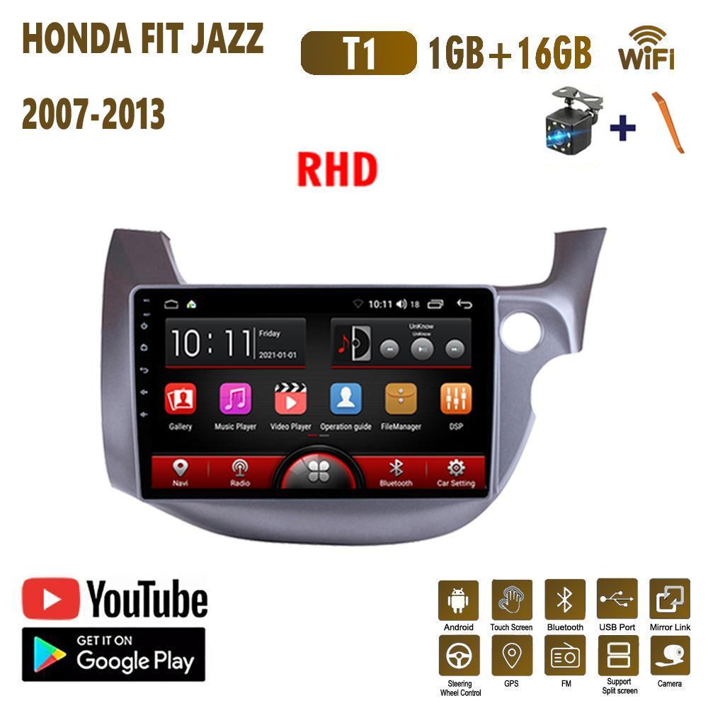 Android Carplay для HONDA FIT JAZZ 2007-2013 Автомобильный радиоприемник Мультимедийный видеоплеер GPS-навигация WIFI 2 + 32 ГБ