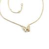 Les Trésors De Lily [K9127] - White 'Butterfly' Gold-Plated Necklace