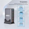 Desktop 600W GaN Multi-Port Charger: 140W PD for Laptops & Drones