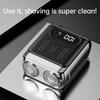 Electric Smart Shaver Household Car Shaver Digital Display Mini Dual Blade Rechargeable Shaver Powerful Men's Gift Shaver