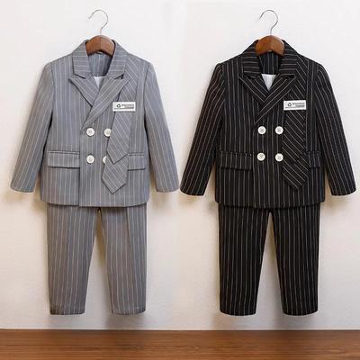 Костюмы для мальчиков на свадьбу, красивый полосатый детский комплект блейзера на день рождения, формальные детские школьные костюмы для игры на пианино