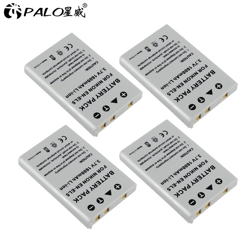 PALO Camera Battery EN-EL5 ENEL5 EN EL5 for Nikon Coolpix P4 P80 P90 P100 P500 P510 P520 P5000 P5100 5200 7900 P6000 3700 4200