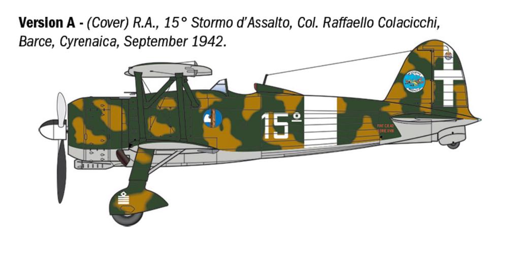 Italeri WWII Fiat Falco Истребитель Пластиковая Модель IT2842 1/48 CR.42 Штурмовик/Ночной (Самолет)