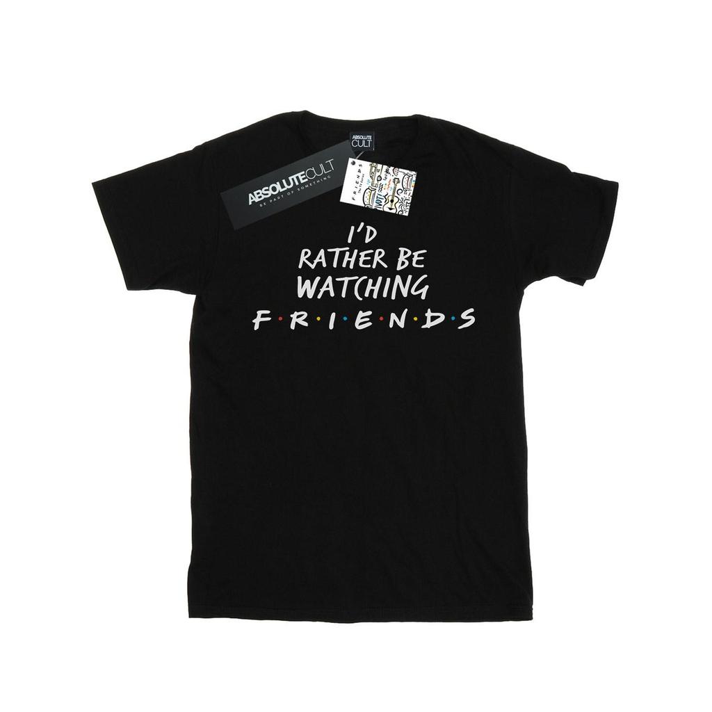 Friends Womens/Ladies Rather Be Watching Cotton Boyfriend T-Shirt