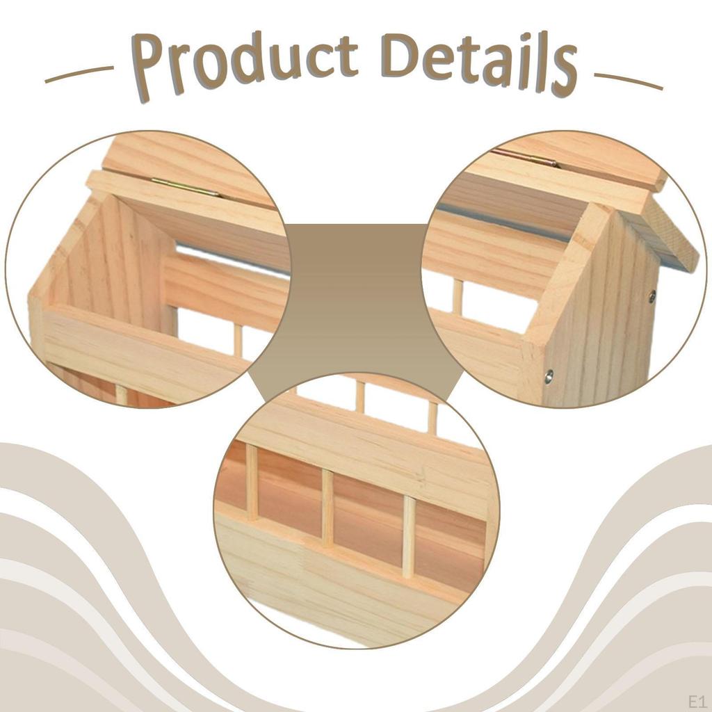 Кормушка для голубей Миска для кормления птиц Принадлежности Дерево Диспенсер для куриного корма для цыплят голубей