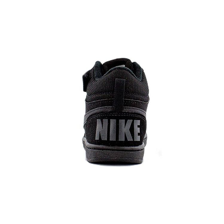 Nike Детские кроссовки Court Borough Mid PS Triple Black 870026-001