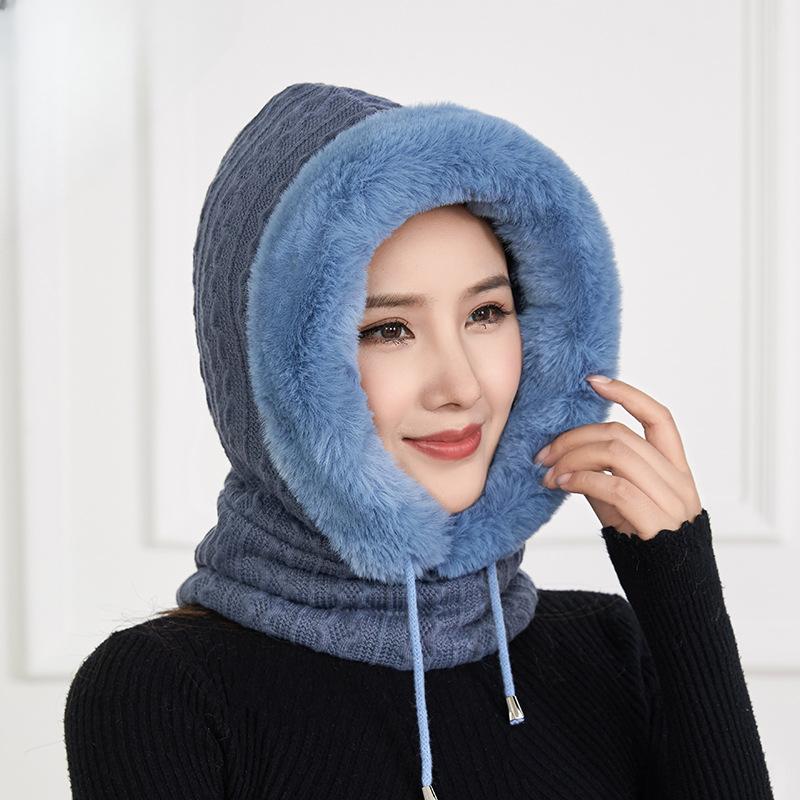 Шапка женская зимняя утолщенная теплая шапка