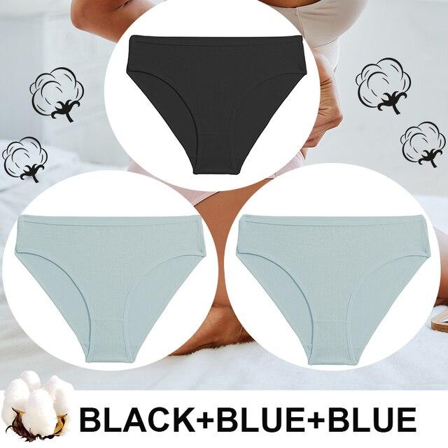 FINETOO 3 шт./лот, женские трусики с высокой талией, бесшовные трусики, нижнее белье, хлопковые трусы, сексуальное женское белье, женское нижнее белье