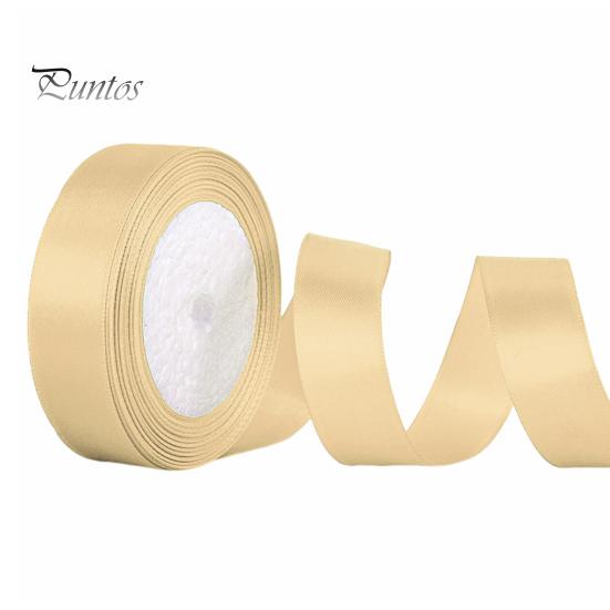 22.8m Solid Color Ribbon 2cm Width Packaging Ribbon Polyester Cake Box Ribbon for Wedding Decor Bouquets DIY Projects