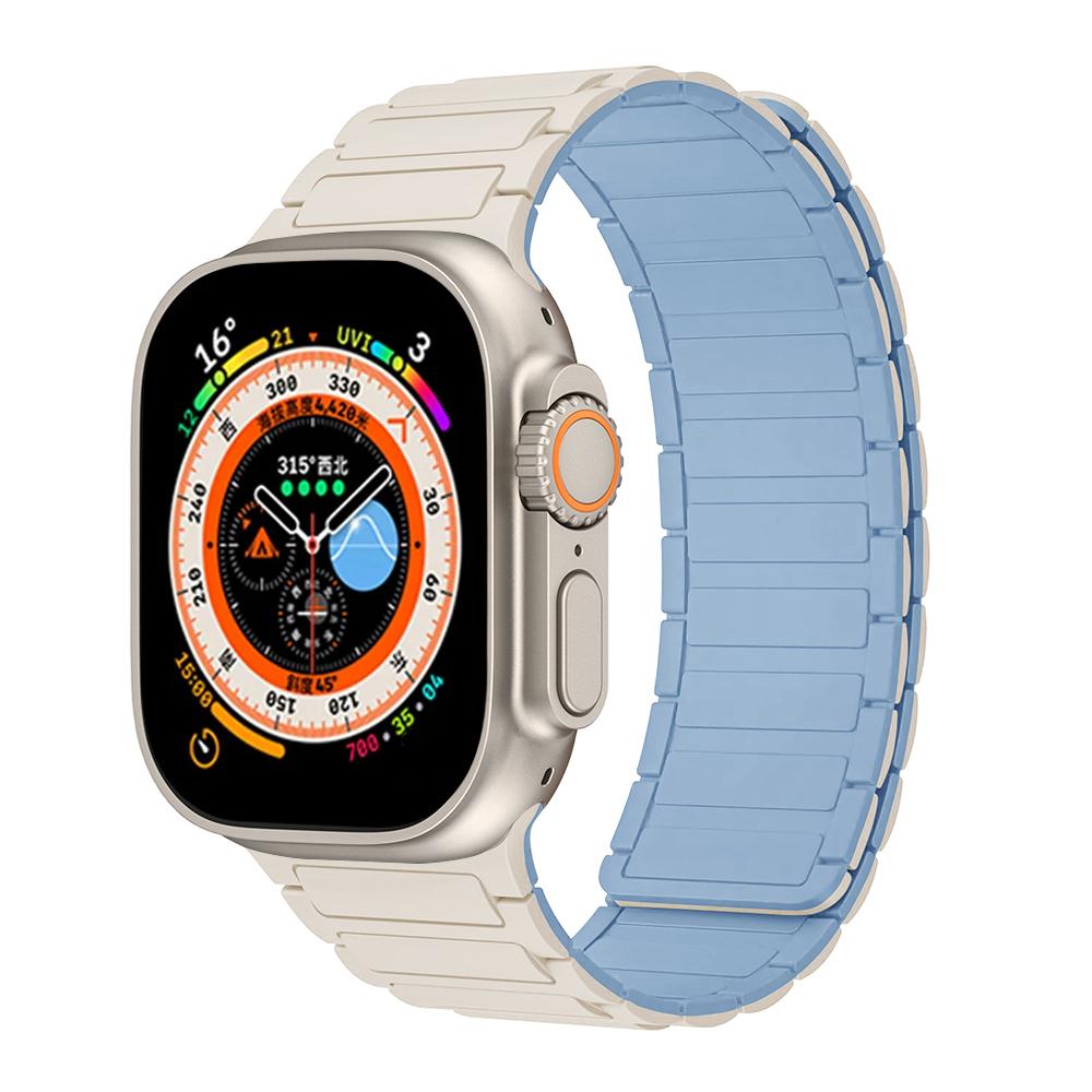 Magnetic Sports Band for Apple Watch Ultra 2 49mm 45mm 44mm 42mm 38 40 41mm Silicone Strap for IWatch Series Ultra 2 9 8 7 6 5 4
