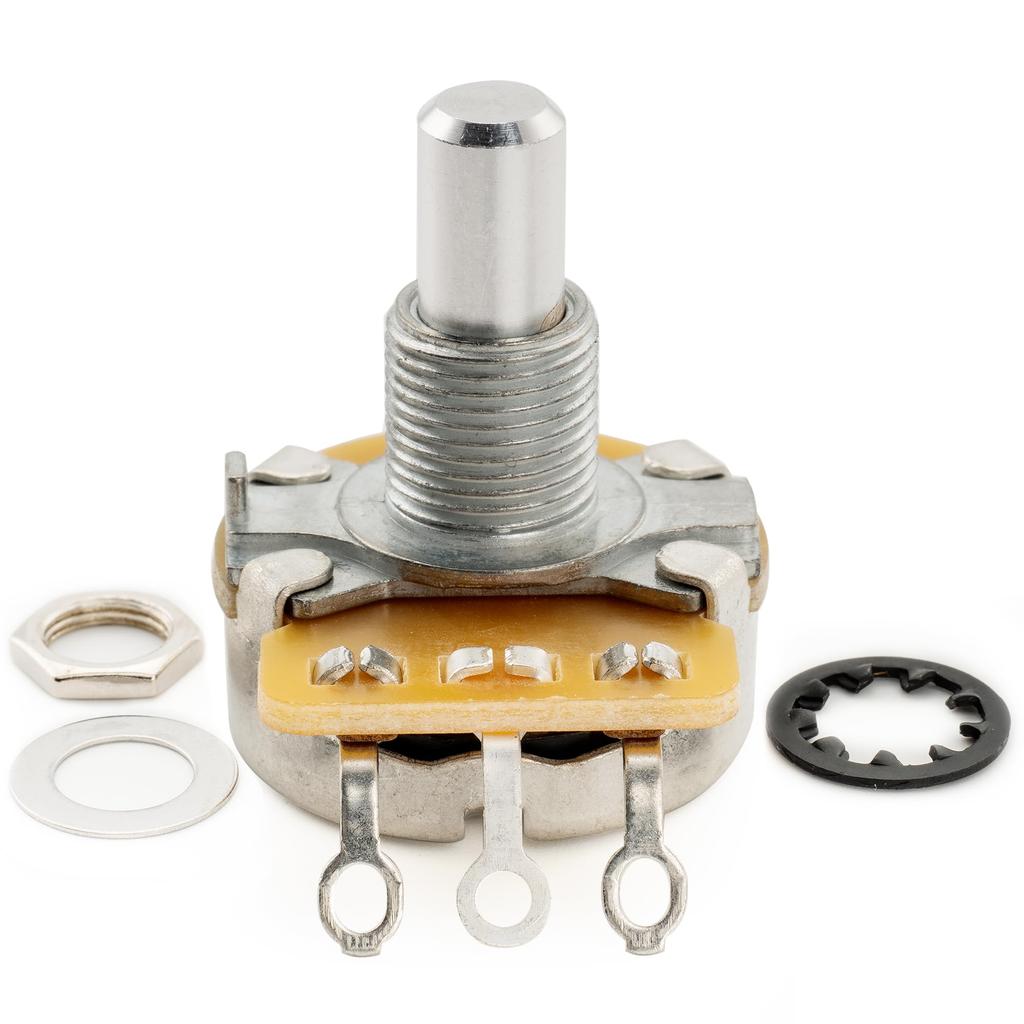 CTS 450 A250K Pot Standard Solid Shaft Potentiometer for Electric Guitar Bass of 3/8" 10% A-Curve (Set 4)