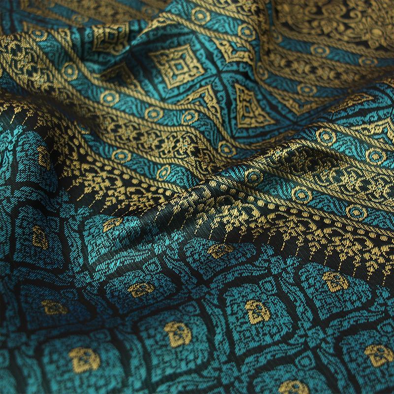 50*100 см Ткань Жаккардовый Брокат в Этническом Стиле Ткань для Одежды из Юго-Восточной Азии Для DIY Шитья Юбка Платье Танцевальный Костюм в Стиле Дай Тай
