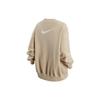 Nike Logo Printed Fleece Crewneck Long Sleeve Sweatshirt Women Sweatshirt Off-White DV7088-206