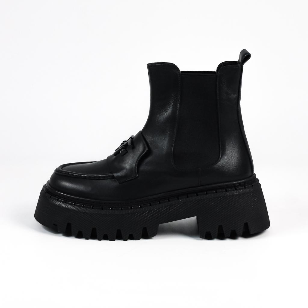 Ботинки Челси AQUAMARIN 3520 36 Черные кожа