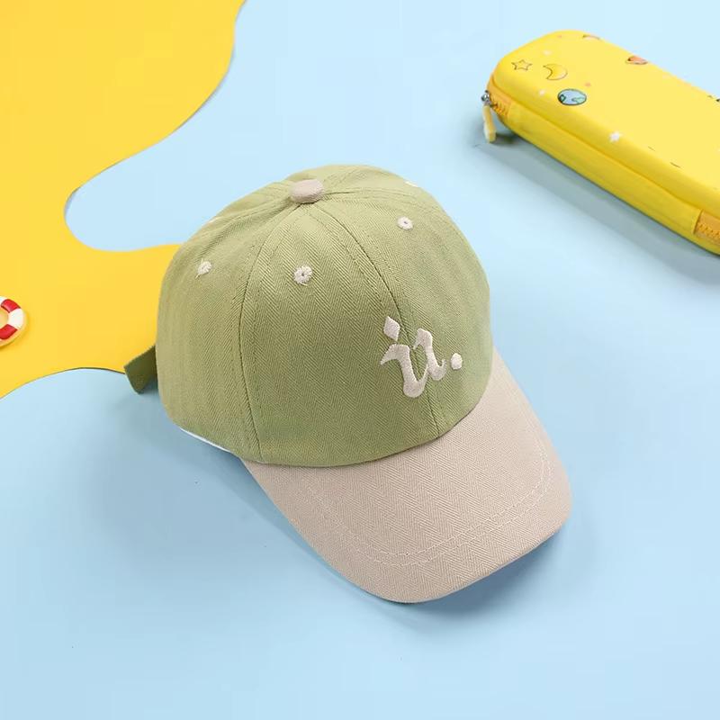 Бейсболка с вышитыми буквами для малышей, новая спортивная кепка с козырьком от солнца, регулируемая детская кепка для мальчиков и девочек от 1 до 3 лет