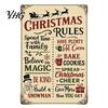 Decorative Board for Living Room Christmas Wood Sign, Vintage Santa's Sleigh Parking Only Wall 2D Sign Rustic Farmhouse Wooden Hanging Plaque